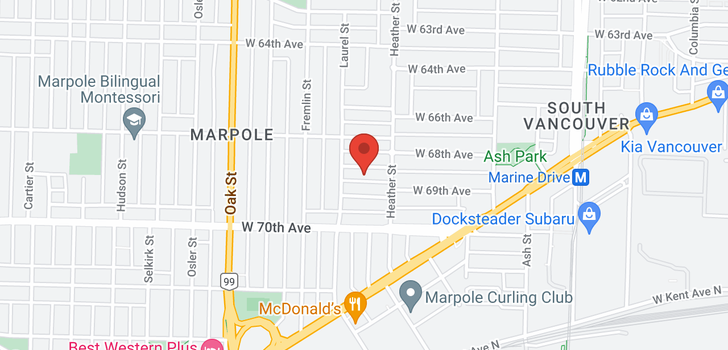 map of 830 W 68TH AVENUE